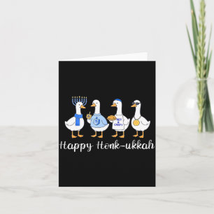 Tarjeta Feliz Honkukkah Janucá divertido Chanukah Fiesta J