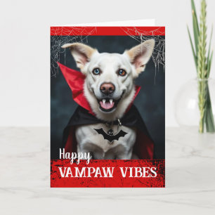 Tarjeta Feliz Howl-oween con Vibraciones de Vampiro Vampaw