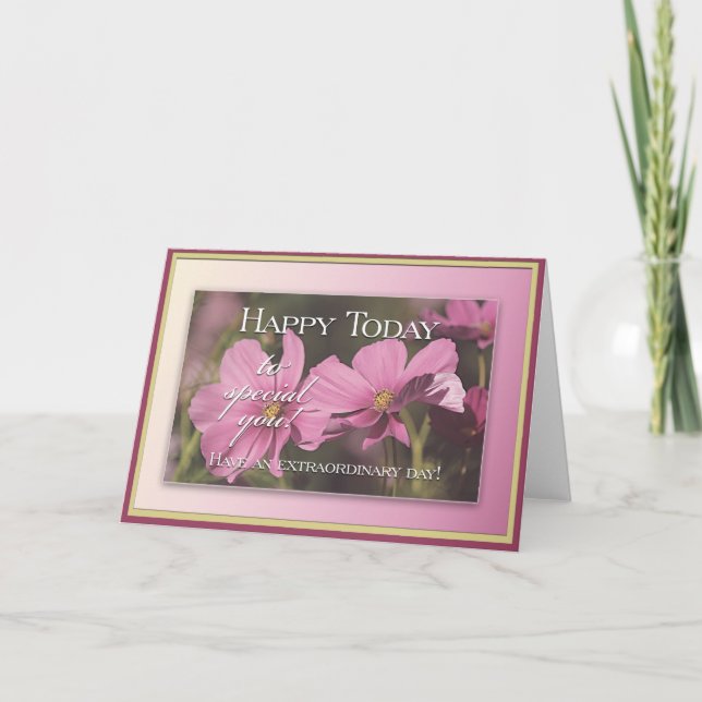 Tarjeta Feliz hoy (Anverso)