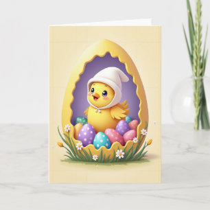 Tarjeta Feliz Huevo de Primavera Emergente