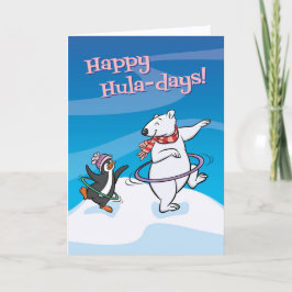 Tarjeta Feliz Hula-Días (En Blanco Por Dentro)