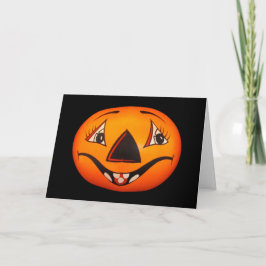 Tarjeta Feliz Jack O' Lantern Halloween