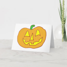 Tarjeta Feliz Jack O'Lantern