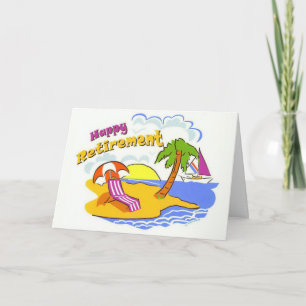 Tarjeta feliz jubilación