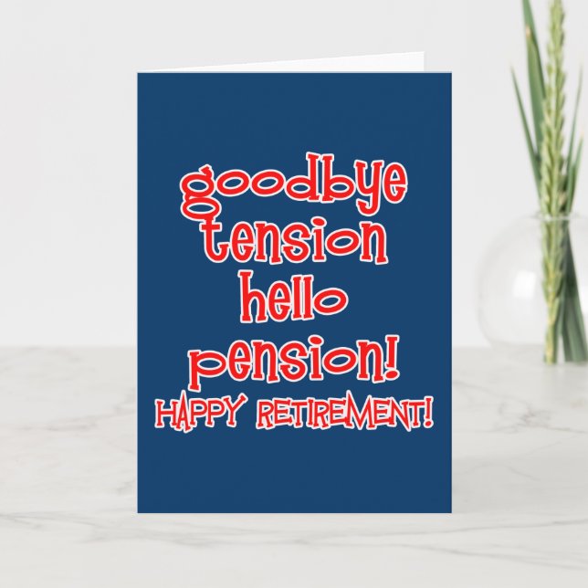 Tarjeta ¡Feliz Jubilación! Camisetas y regalos de retiro (Anverso)