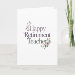 Tarjeta Feliz Jubilación Profesor