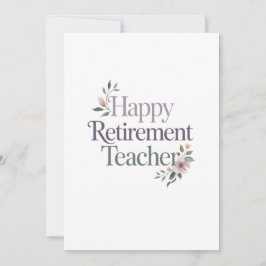 Tarjeta Feliz Jubilación Profesor