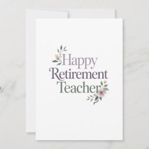 Tarjeta Feliz Jubilación Profesor