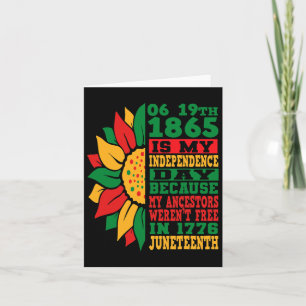Tarjeta Feliz Juneteenth Es Mi Día De La Independencia Neg