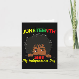 Tarjeta Feliz Juneteenth Independencia Adolescente Juventu