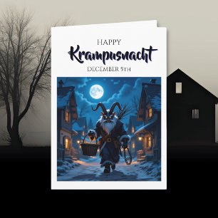 Tarjeta Feliz Krampusnacht - 5 de diciembre