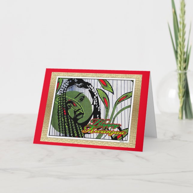 Tarjeta Feliz Kwanzaa (Anverso)