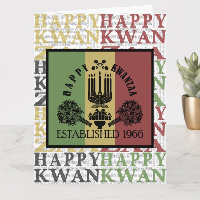 Tarjeta Feliz Kwanzaa (Planta pequeña)