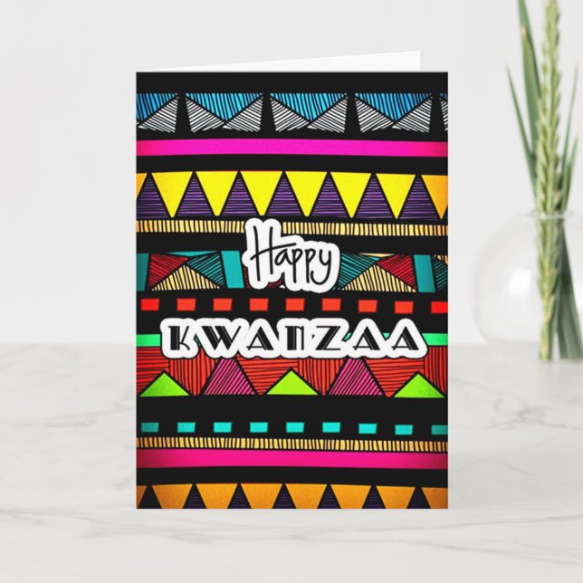 Tarjeta Feliz Kwanzaa (Anverso)