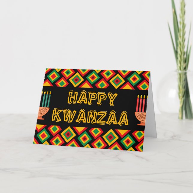 Tarjeta Feliz Kwanzaa (Anverso)