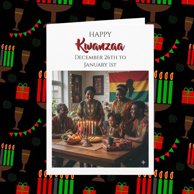 Tarjeta Feliz Kwanzaa - 26 de diciembre a 1 de enero (Subido por el creador)