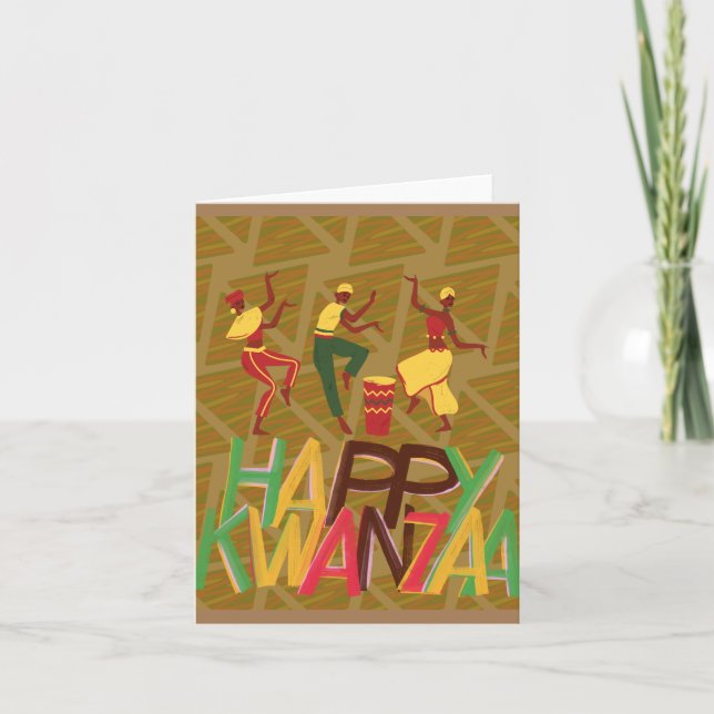 Tarjeta Feliz Kwanzaa Blank (Anverso)