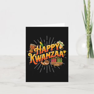 Tarjeta Feliz Kwanzaa - Festival de la Herencia Afroameric