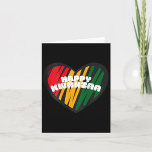 Tarjeta Feliz Kwanzaa Kinara-siete Velas Principios de K