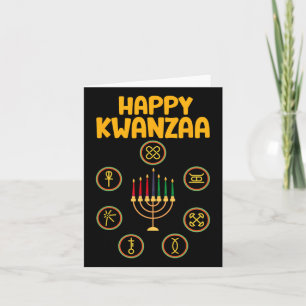 Tarjeta Feliz Kwanzaa Siete Principios De Kwanzaa Kinara M