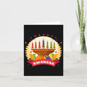 Tarjeta Feliz Kwanzaa Siete Principios De Kwanzaa Kinara M