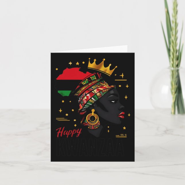 Tarjeta Feliz Kwanzaa Siete Principios De Kwanzaa Mujeres  (Anverso)