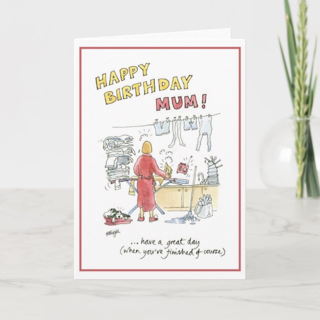 Tarjeta Feliz mamá de cumpleaños (Anverso)