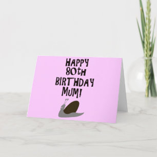 Tarjeta ¡Feliz Mamá de cumpleaños número 80!