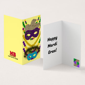Tarjeta Feliz Mardi Gras
