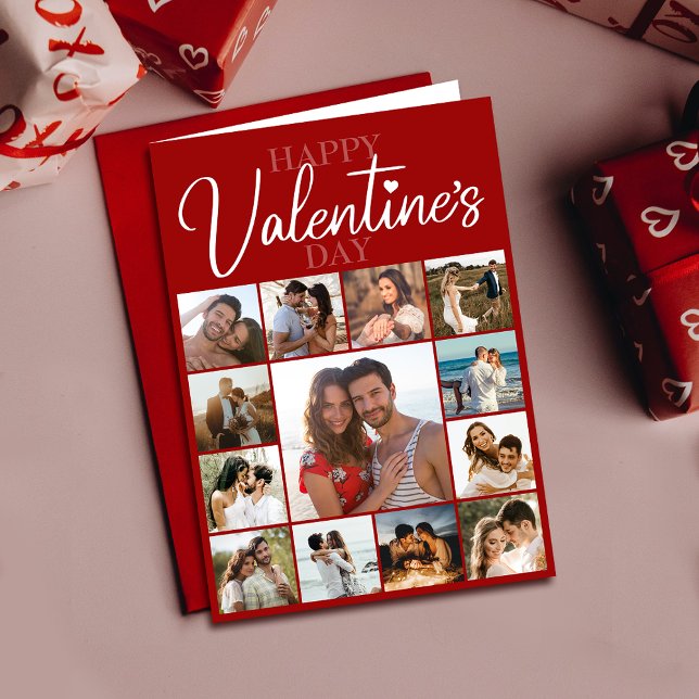 Tarjeta Feliz marido de San Valentín | Festividad roja del (Cherish memories with a Valentine's card featuring you and your loved one, expressing your bond.)