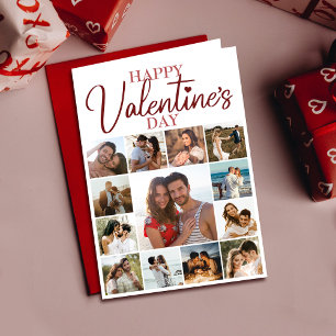 Tarjeta Feliz marido de San Valentín Festividad roja del