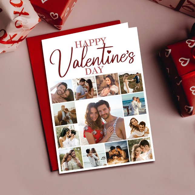 Tarjeta Feliz marido de San Valentín | Festividad roja del (Cherish memories with a Valentine's card featuring you and your loved one, expressing your bond.)