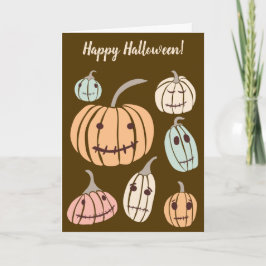 Tarjeta Feliz mensaje de Personalizado de Halloween Trompe