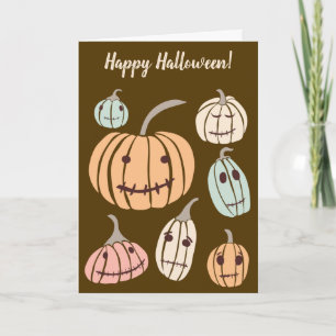 Tarjeta Feliz mensaje de Personalizado de Halloween Trompe