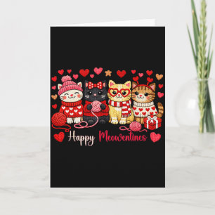 Tarjeta Feliz Meowentines Gatito Lindo Amor de San Valentí