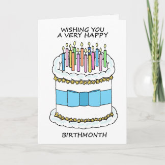 Tarjeta Feliz Mes de Cumpleaños