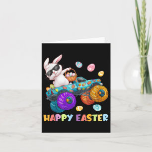 Tarjeta Feliz Monstruo de Pascua Camión Pascua Niños Peque