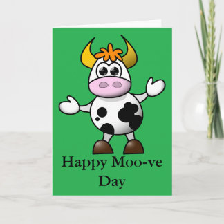 Tarjeta Feliz Moo-ve Day Card
