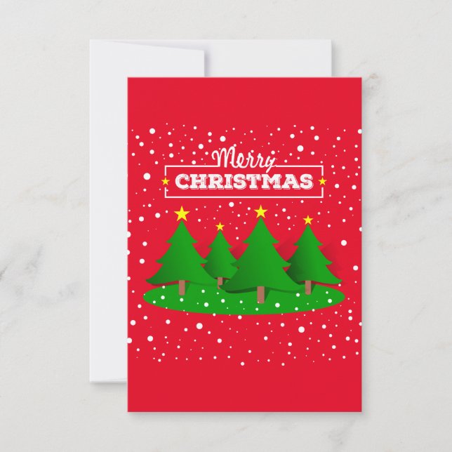 Tarjeta feliz navidad (Anverso)