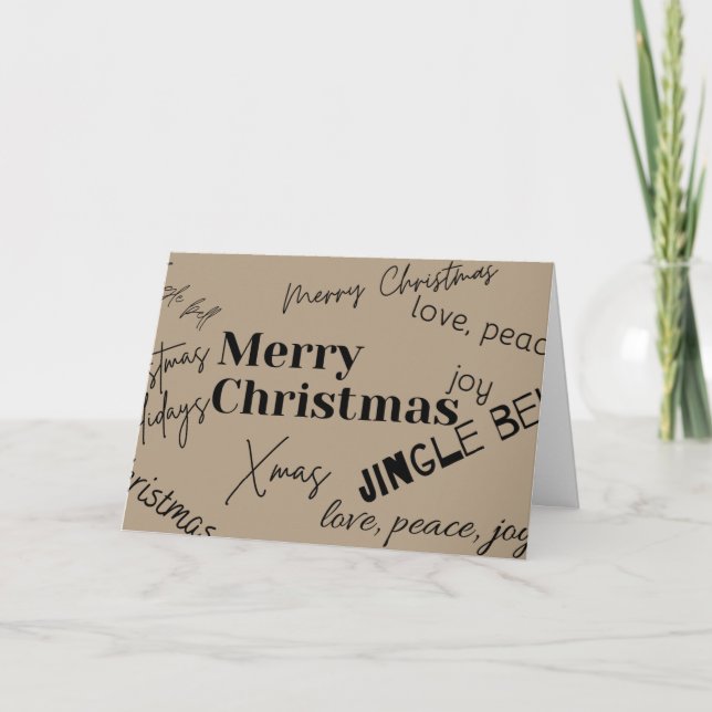 Tarjeta Feliz Navidad (Anverso)
