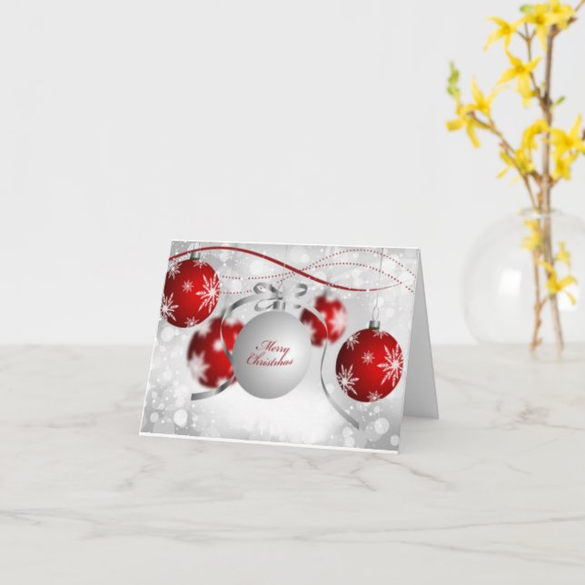 Tarjeta Feliz Navidad (flor amarilla)