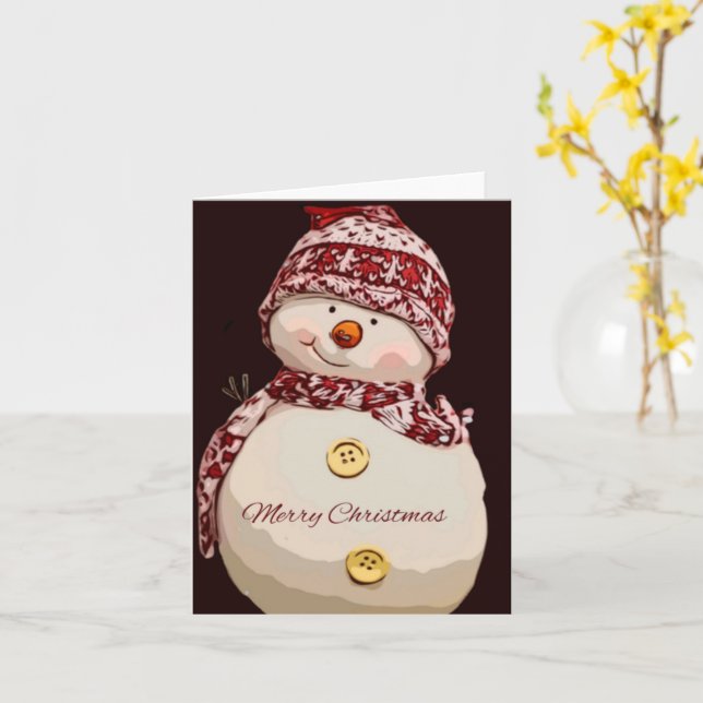Tarjeta Feliz Navidad (flor amarilla)