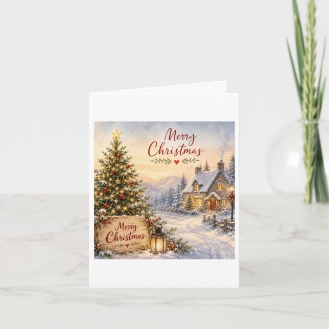 Tarjeta Feliz Navidad  (Anverso)