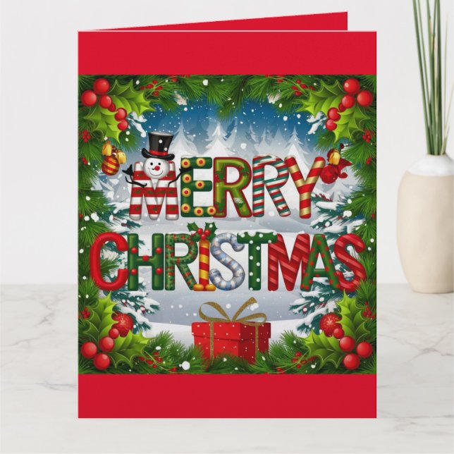 Tarjeta Feliz Navidad (Anverso)