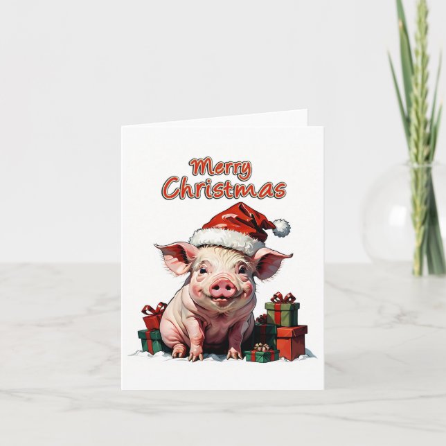 Tarjeta feliz navidad (Anverso)