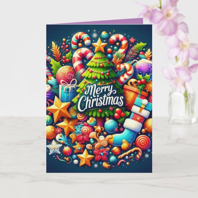 Tarjeta Feliz Navidad11 (Orquídea)