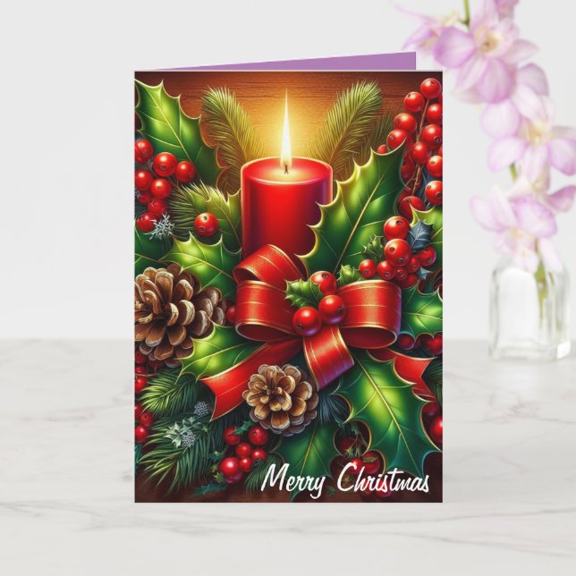 Tarjeta Feliz Navidad12 (Orquídea)