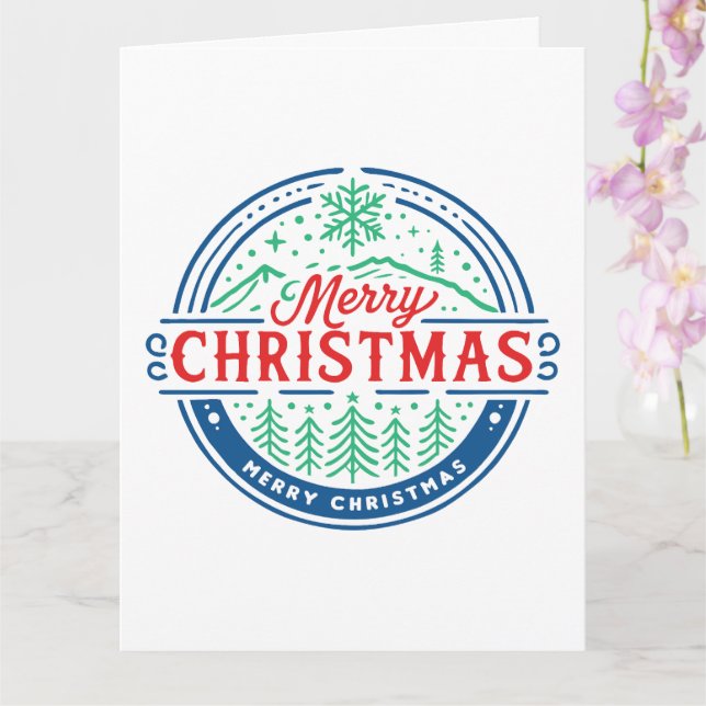 Tarjeta Feliz Navidad 2 (Orquídea)