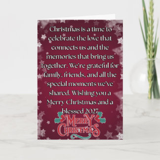 Tarjeta Feliz Navidad 2026