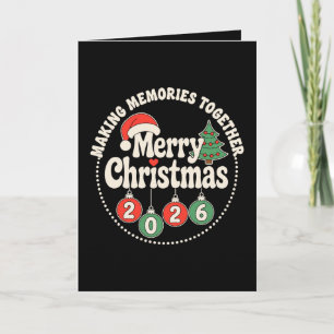 Tarjeta Feliz Navidad 2026 Creando Recuerdos Juntos Xmas